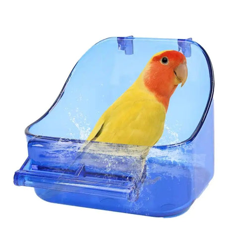 Bird Bath for Cage Parrot Bathing Tub Bird Cage Bath Bird Bathtub Pool Convenient Thick Sturdy for Cockatiel Parrots Small Birds