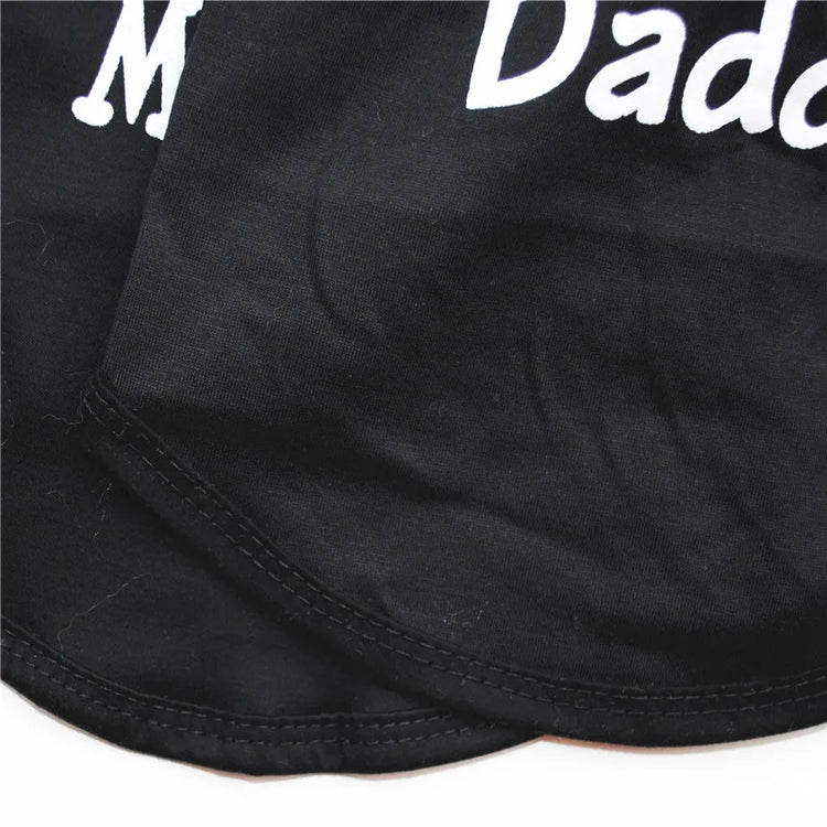 "Love Mommy & Daddy" Cotton Cat Vest | Cute Printed T-Shirt for Cats/ Small Dogs