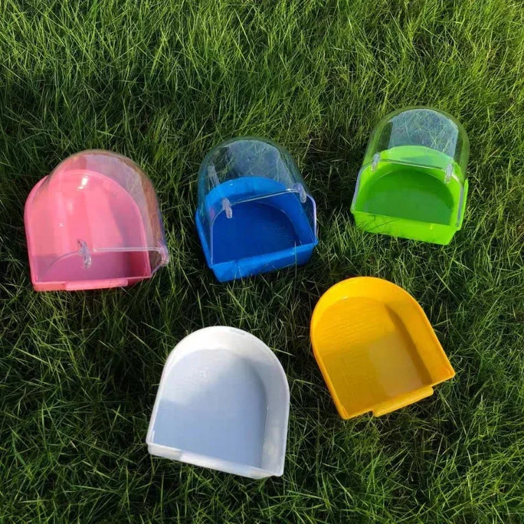 Bird Hanging Bath Cube | Parrot Bathtub for Cage | Small Bird Shower Box for Cockatiel, Lovebird, Budgerigar, Canary