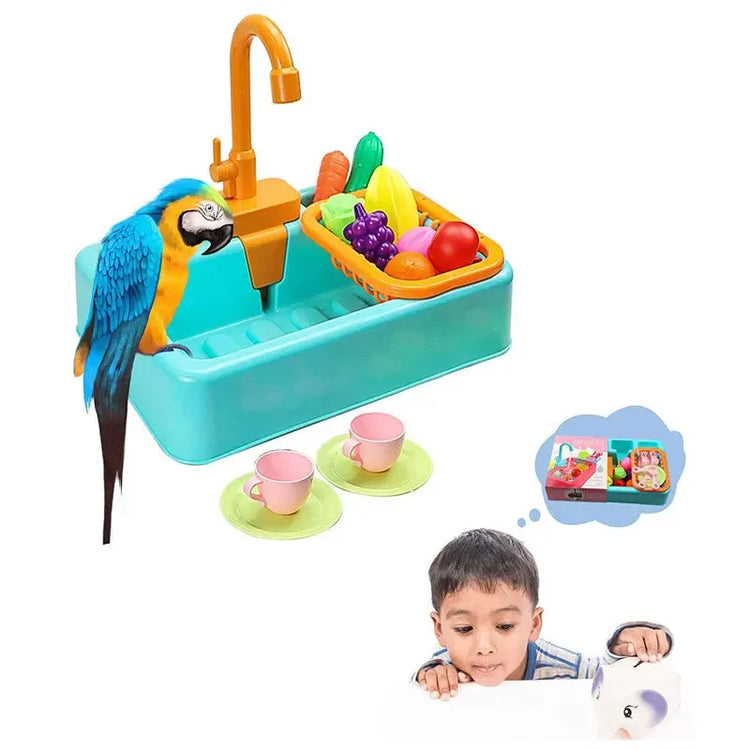Parrot Bathtub Bird Shower Bath Cage Basin Parrot Bath Basin Parrot Shower Bowl Parrot Toy Bird Bathtub Kids Kitchen Sink Toys