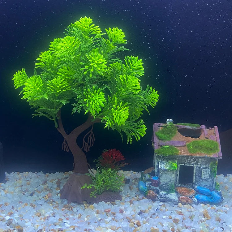 Fish Tank DIY Artificial Aquarium Plants Tree Ornament Aquatic Grass Decorations
