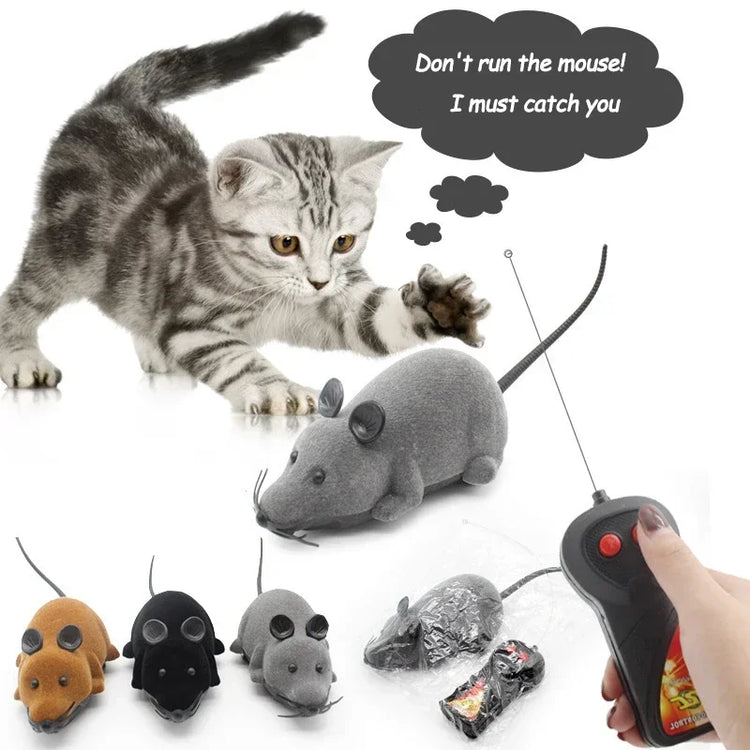 Rat Funny Cat Toy | Remote Control | Wireless Controlled Toy Rat | Interactive Toys | Cat Teaser Toy | Pet Supplies