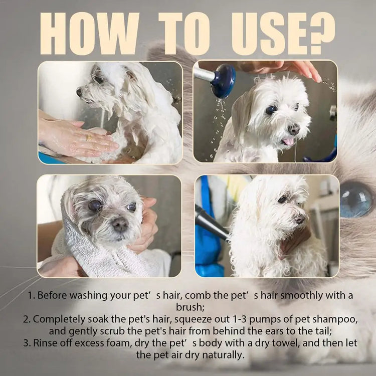 Natural Dog Shampoo – Gentle, Deep Cleansing Shampoo for Sensitive Skin and Healthy Coat