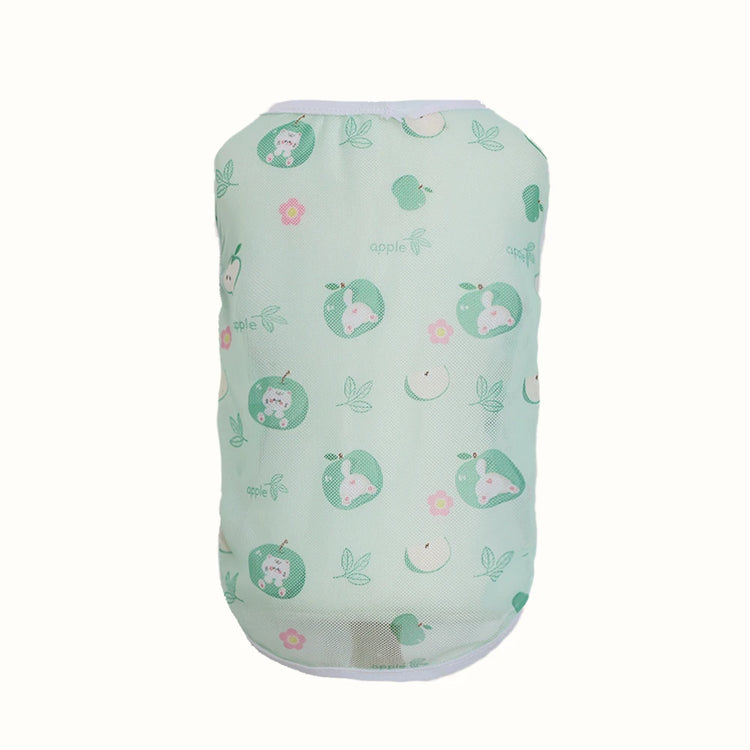 Original Cartoon Summer Mesh Vest | Cute & Breathable Pet Clothing For Cats/Dogs