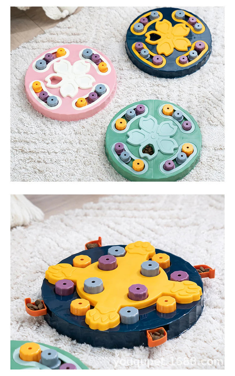 Interactive Puzzle Feeder Toy – Slow Eating Food Dispenser & Training Game for Cats and Dogs