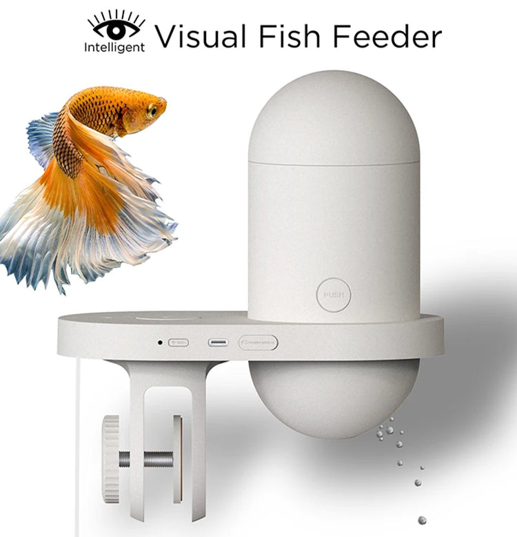Automatic Aquarium Fish Feeder with 2K HD Camera and WiFi Control