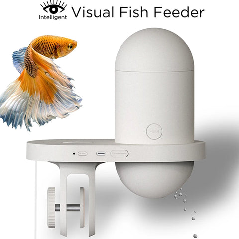 Automatic Aquarium Fish Feeder with 2K HD Camera and WiFi Control