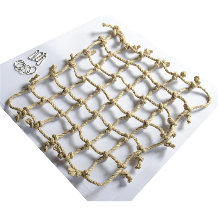 40*40cm Parrot Climbing Net | Bird Toy Swing Rope Net | Bird Stand Hammock with Hook | Hanging Chewing Biting Toy for Parrots