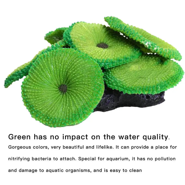 Aquarium Artificial Coral Ornament – Vivid Soft Silicone Simulation Coral Decoration for Fish Tank