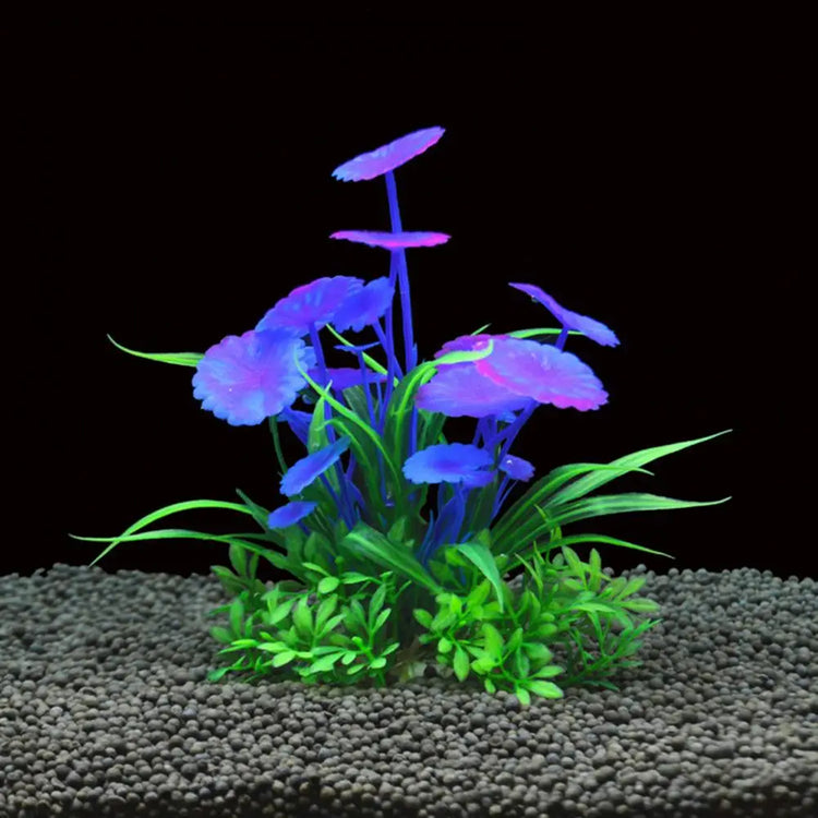Artificial Aquatic Plant – Fade-Resistant Plastic Decor for Fish & Reptile Tanks