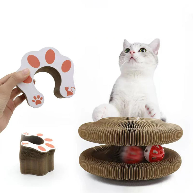 Magic Cat Toy Interactive Cats Ball Toys Kitten Game Training Stuff Fun Multiple Shapes Corrugated Paper Cat House Pet Supplies