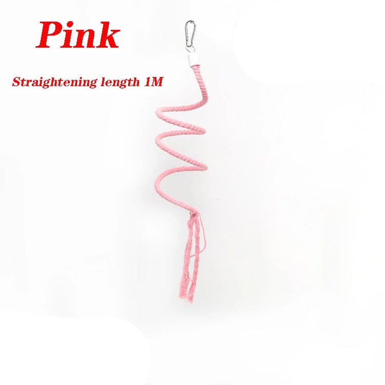 Bird Molar Toy | Durable Bendable Cotton Rope | Multi-color Parrot Standing Perch for Cockatiel | Parrot Cage Bird Toy