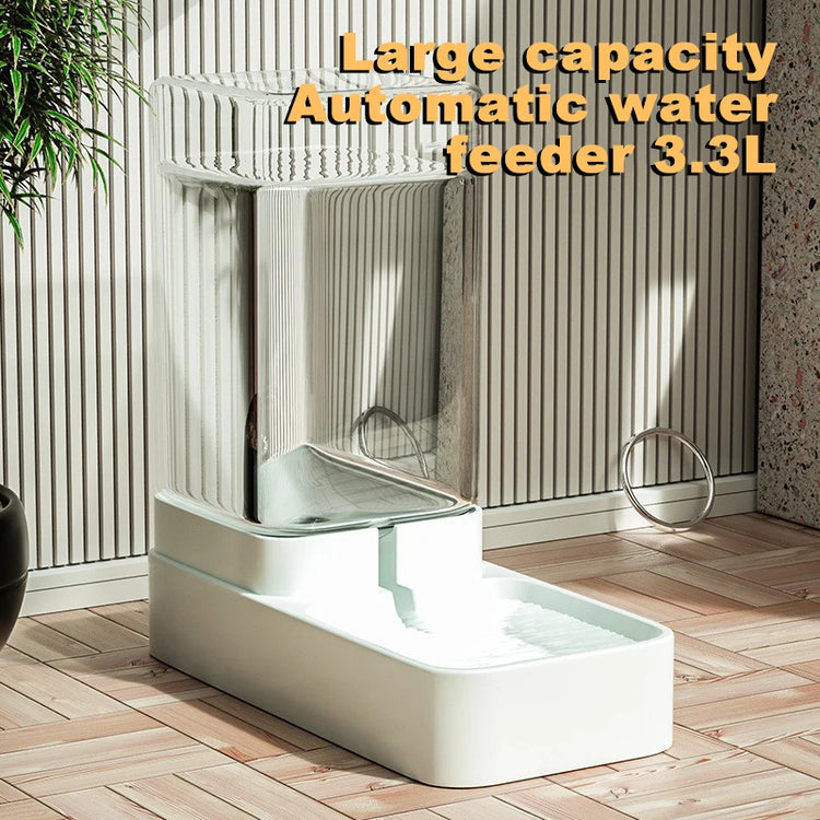 Automatic Cat Feeder & Water Dispenser | Gravity Pet Food Container | 3.8L BPA-Free Plastic Feeder for Cats & Dogs | No Power Needed