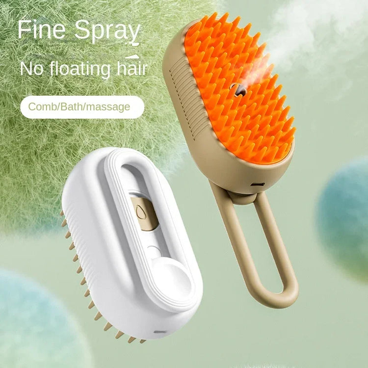 Pet Electric Spray Comb | Cat Dog Hair Removal | Cleaning Massage Grooming Tool