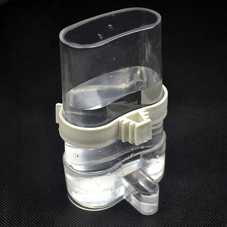 Bird Water Feeder | Automatic Acrylic Dispenser for Parrot, Canary & Parakeet | No-Mess Cage Mount Water Bottle | Drinking Accessory for Birds