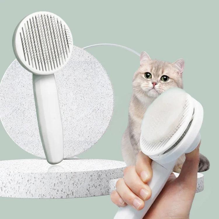 1Pc Cat Comb | Hair Removal | Pet Magic Comb | One Click Floating Hair Remover | Cat Dog Universal Cleaning | Grooming Beauty Supplies