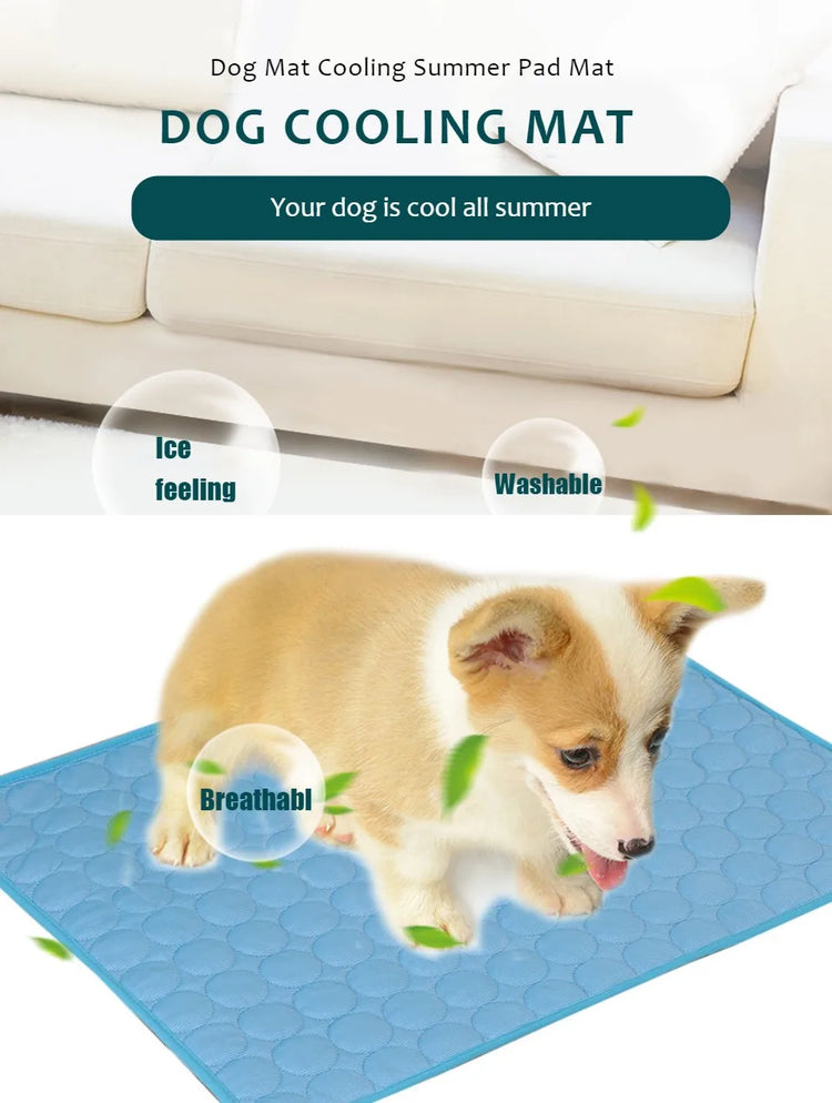 Pet Cooling Mat – Summer Extra Large Cooling Pad for Dogs & Cats