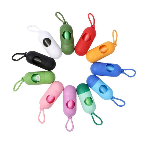 Dog Poop Bags with Dispenser and Leash Clip – Mildly Scented Waste Bags for Easy Cleanup