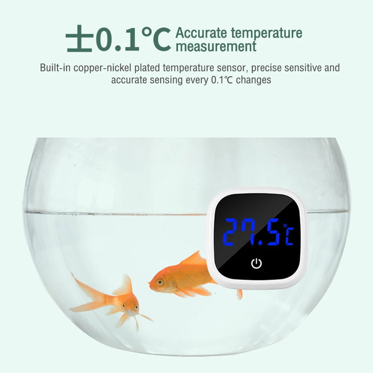Aquarium Self-Adhesive LCD Digital Thermometer – Fish Tank Temperature Monitor 0-60℃