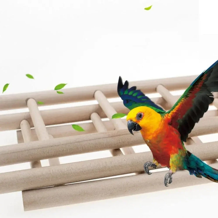 1PC Birds Toy | Wooden Ladders Swing Scratcher Perch Climbing | 3/4/5/6 Step Ladder for Bird Cage Parrots Hamsters Hanging Pet Supplies