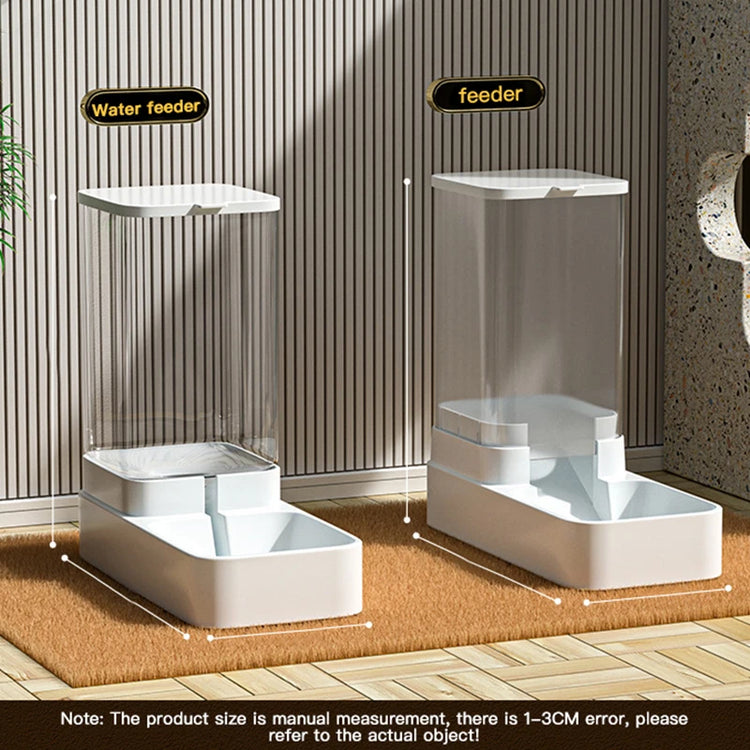 Automatic Cat Feeder & Water Dispenser | Gravity Pet Food Container | 3.8L BPA-Free Plastic Feeder for Cats & Dogs | No Power Needed