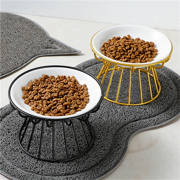 Cat Lift Bowl — Metal Stand Only | Elevated Feeder Base for Cats/Dogs | Pet Food & Snack Dish Holder | Puppy/Kitten Feeding Accessories