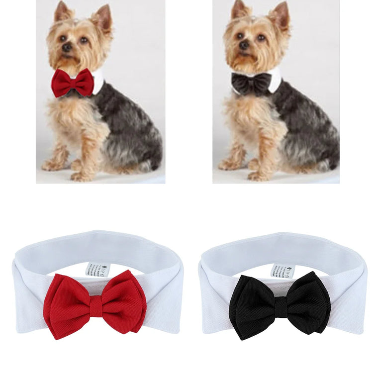 Adjustable Bow Tie Collar for Pets | 1PC Puppy/Dog/Cat Necktie - Holiday Wedding Grooming Accessory | Formal Bowknot Decoration