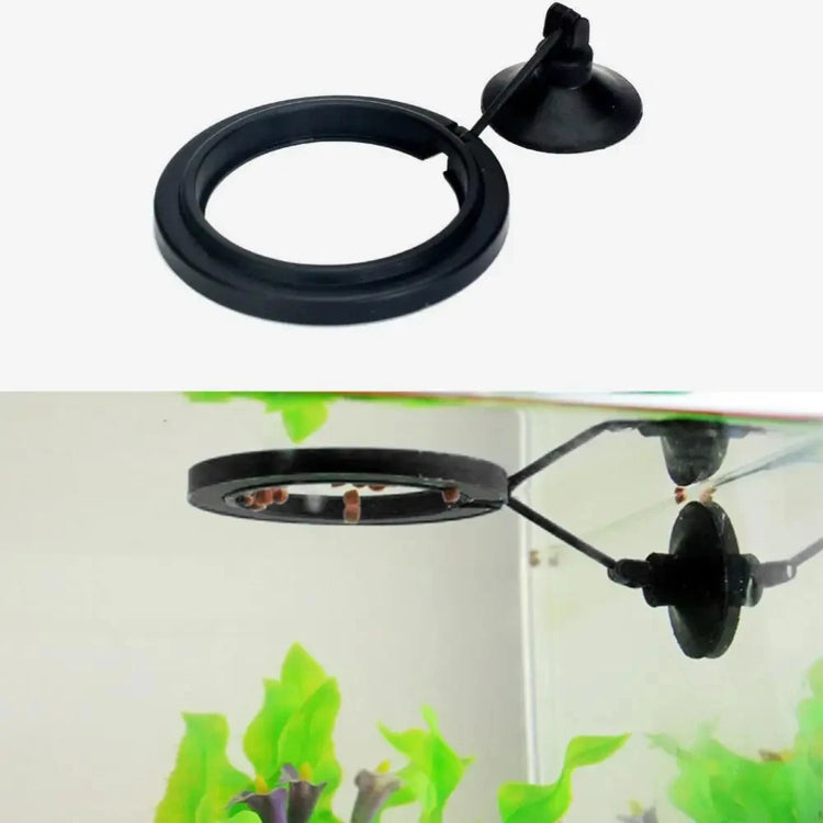 Aquarium Feeding Ring Fish Tank Floating Food Tray with Suction Cup – Square Design