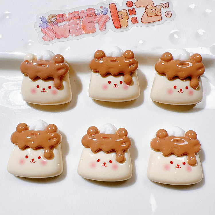 10Pcs New Cute Resin Cartoon Bowtie Cat | Flat Back Parts - Embellishments for Hair Bows | Accessories for DIY Crafts