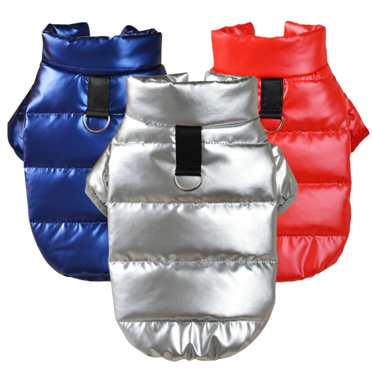 Warm Winter Dog Costume(XS-XL) | Chihuahua Yorkie Coat Clothing | Thick PU Leather Dog Down Jacket
