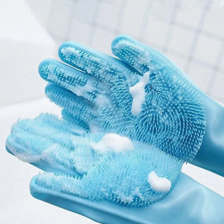 Pet Grooming | Bathing Gloves | Dog Cat Bathing Shampoo | Massaging Cleaning Cleaner | Silicone Hair Removal Glove