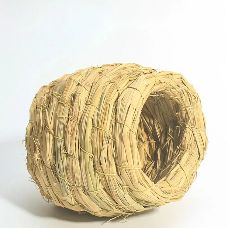 Natural Handmade Straw Bird Nest – Parrot & Pigeon House | Cozy Cage Bedroom for Small Birds & Pets