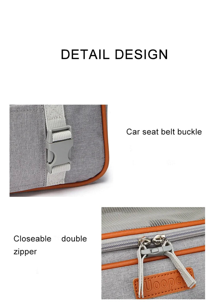 Crossbody Dog Bag – Pet Backpack | Multipurpose Solid Color Shoulder Carrier - Cats/Dogs | Breathable, Portable & Travel-Friendly