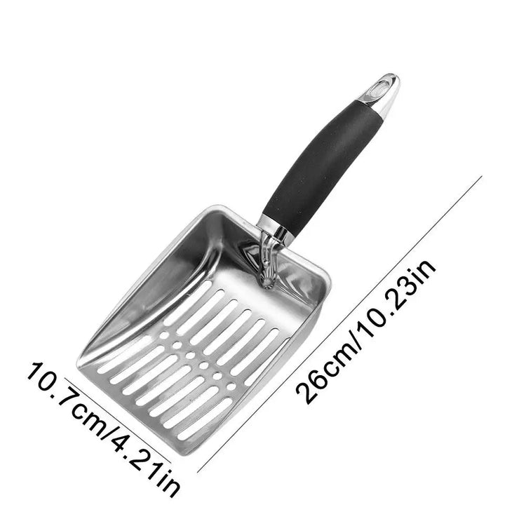 Cat Sand Cleaning — for Dog & Cat | Clean Feces Supplies | Cat Litter Shovel | Pet Cleaning Tool | Pet Products | Metal Long Handle Scoop