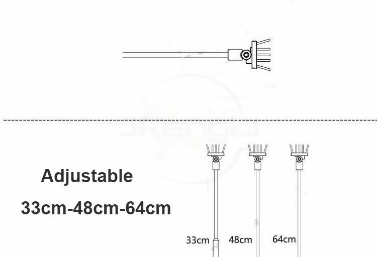 Adjustable Rotatable Aquarium Cleaning Brush – Freshwater & Saltwater Fish Tank Scrubber with Aluminum-Magnesium Handle