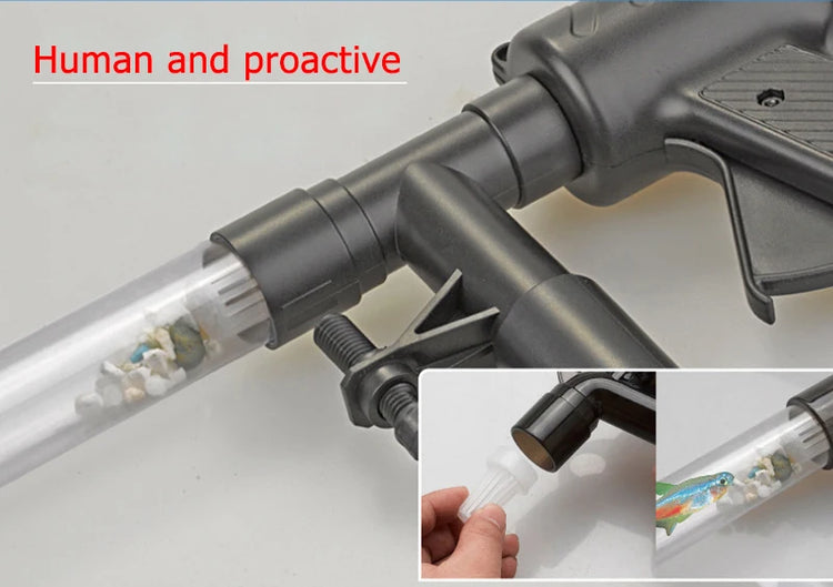 Aquarium Cleaning Tool Vacuum Water Changer – Manual Siphon Filter Pump with Sand Gravel Cleaner