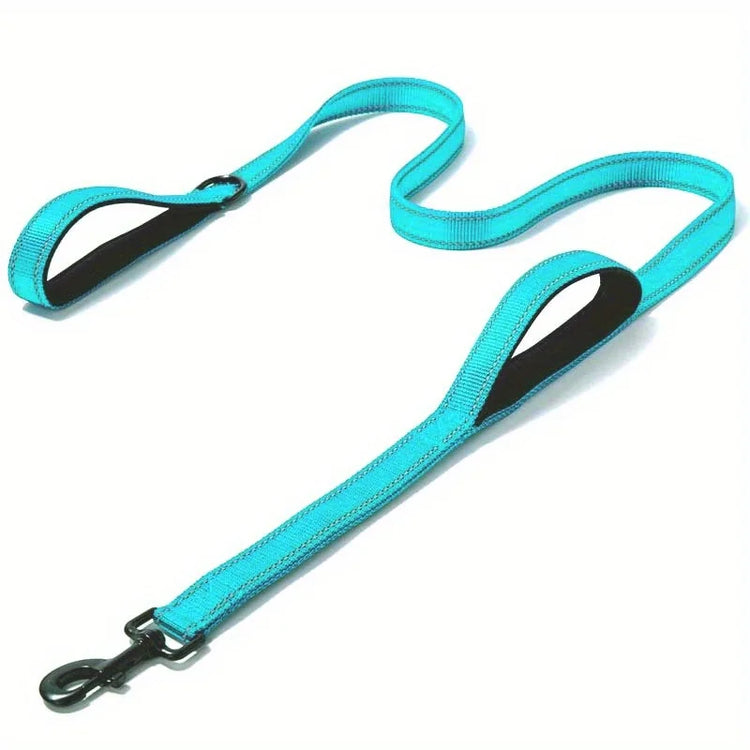 Heavy Duty Double Handle Dog Leash – Outdoor Training & Travel Lead