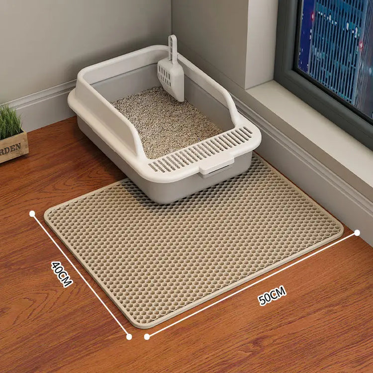 Waterproof Cat Litter Mat | Pet Toilet Double Layer Foldable Cat Litter Basin Mat | Nonslip Washable Clean Supplies | Cat Sand Pad