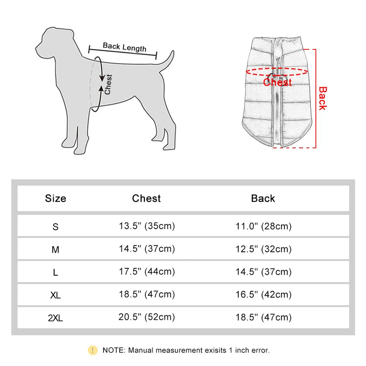 Dog Clothes - Winter Warm Dog Coat | Vest Soft Pet Puppy Clothing Outfit for Small/Medium Dogs | Chihuahua Yorkshire Pug Costumes