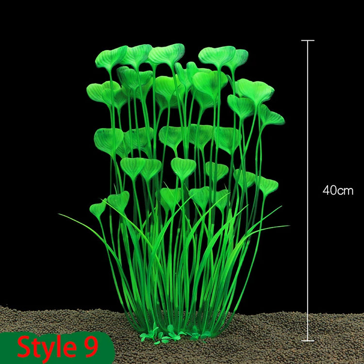 40cm Artificial Aquarium Plant – Durable Plastic Water Grass Decoration for Fish Tank