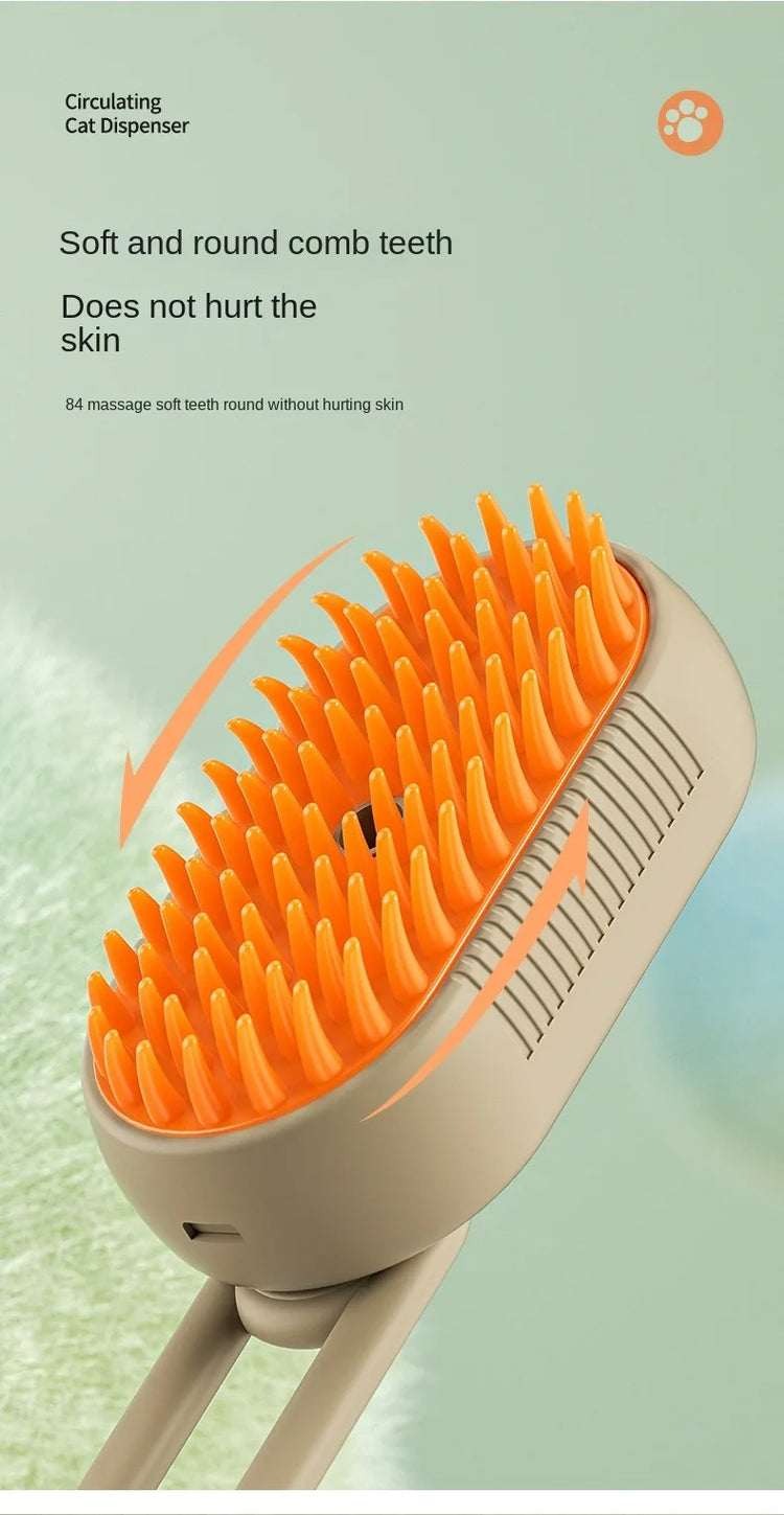 Pet Electric Spray Comb | Cat Dog Hair Removal | Cleaning Massage Grooming Tool