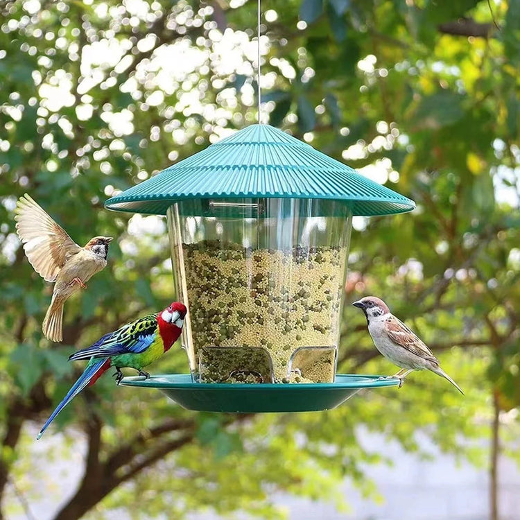 3PCS/ 2PCS/1PCS Bird Feeder | Hanging Squirrel-Proof Feeder | Large Capacity Outdoor Bird Feeder | Garden Decoration | Easy Fill & Clean