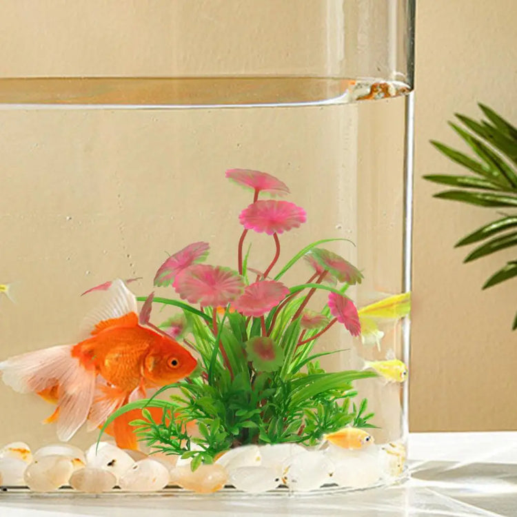 Artificial Aquatic Plant – Fade-Resistant Plastic Decor for Fish & Reptile Tanks