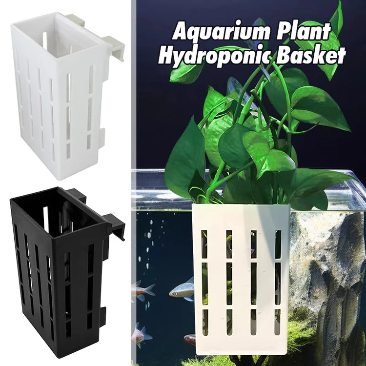 Fish Tank Hydroponic Plant Basket Household Water Grass Planting Wall-Mounted Plant Planting Basket Fish Tank Landscaping Decor