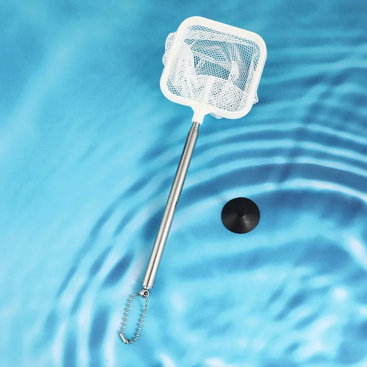 Aquarium Stainless Steel Fish Net – Shrimp & Small Fish Scoop Tool for Tank Cleaning