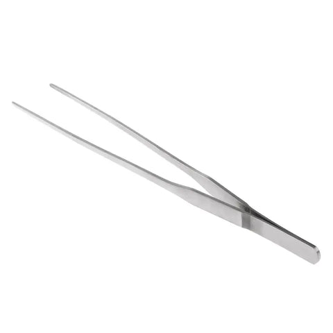 Stainless Steel Aquarium Tweezers – 27cm Straight Planting & Feeding Tongs for Fish Tanks