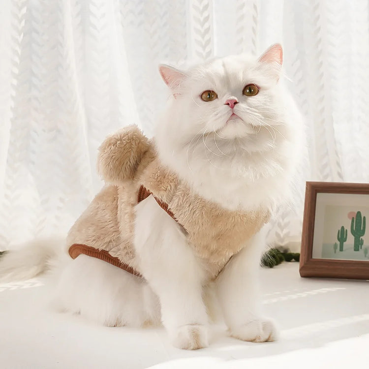 Warm Fleece Winter Clothes for Small Dogs & Cats | Soft Pet Jacket | For Chihuahua, Puppy & Kitten (XXS–XL)