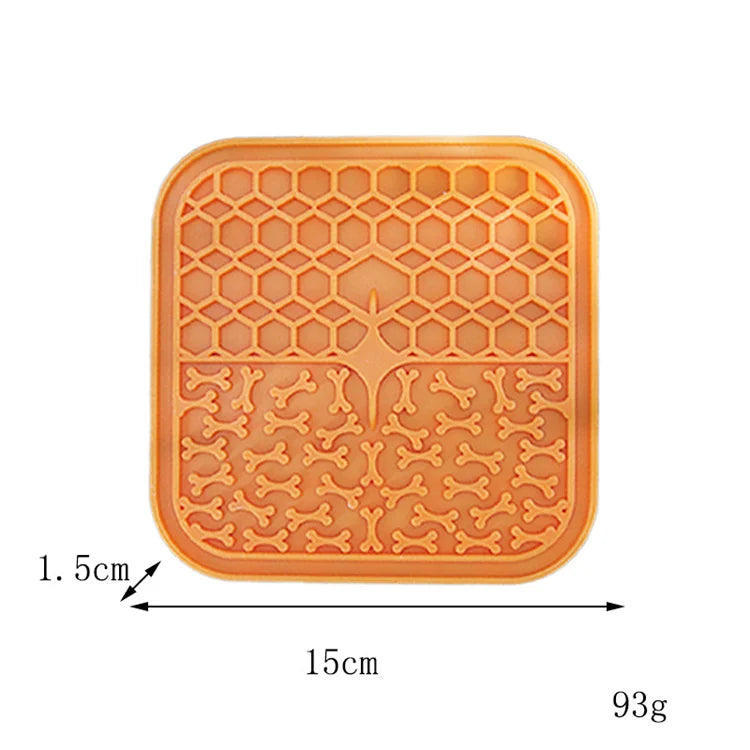 Silicone Pet Licking Mat for Cats/Dogs | Anti-Choking Slow Food Bowl | Bath Distraction Plate | Pet Supplies Cutlery