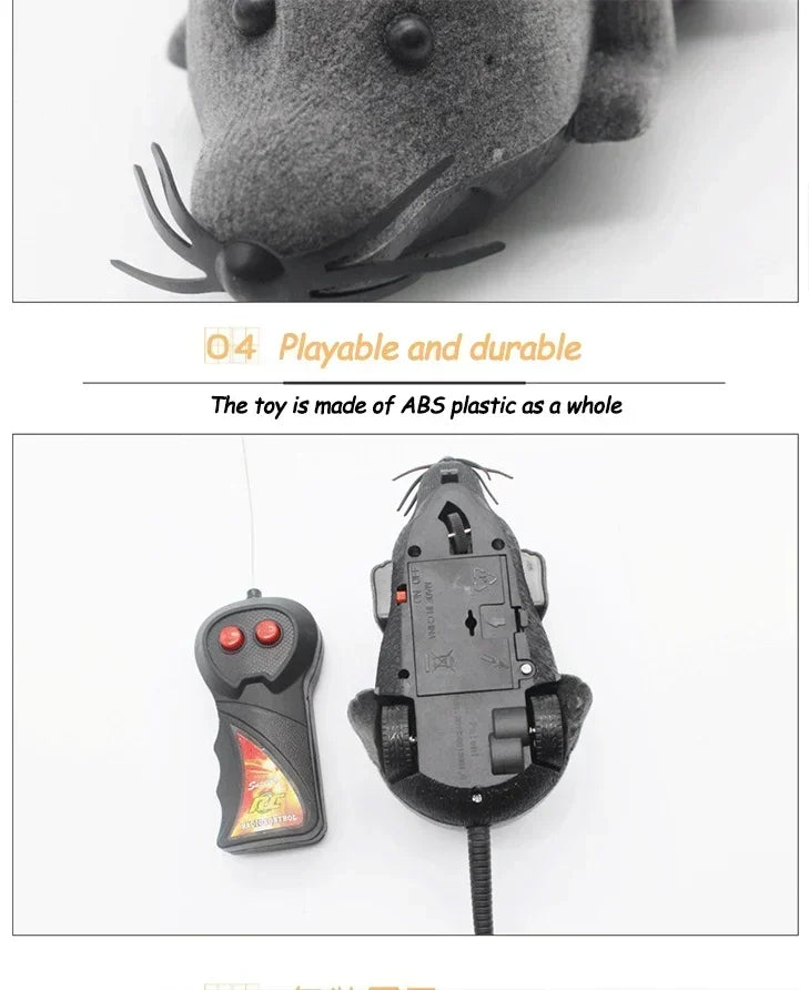 Rat Funny Cat Toy | Remote Control | Wireless Controlled Toy Rat | Interactive Toys | Cat Teaser Toy | Pet Supplies