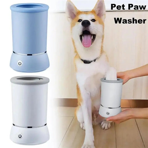 Electric Pet Paw Cleaner – Automatic Foot Washer for Dogs & Cats
